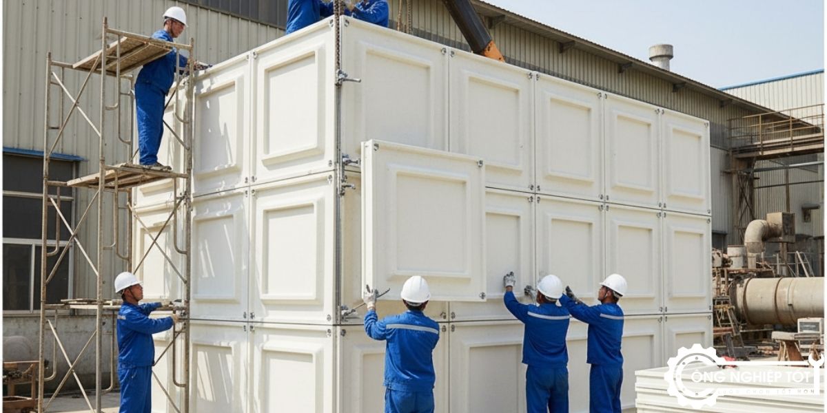 Téc FRP composite dung tích lớn